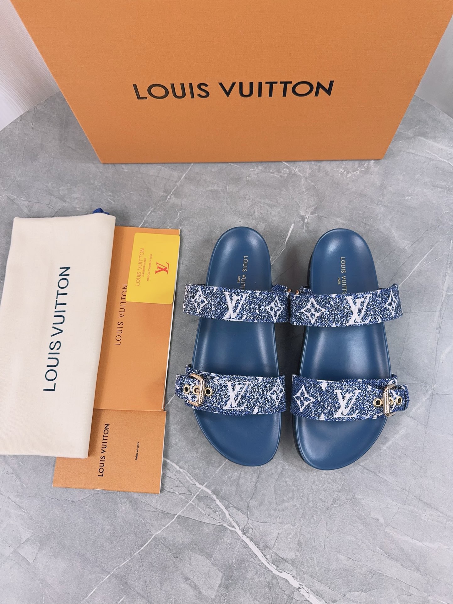 Louis Vuitton Pool Pillow Flat Comfort Slippers Size 36-46