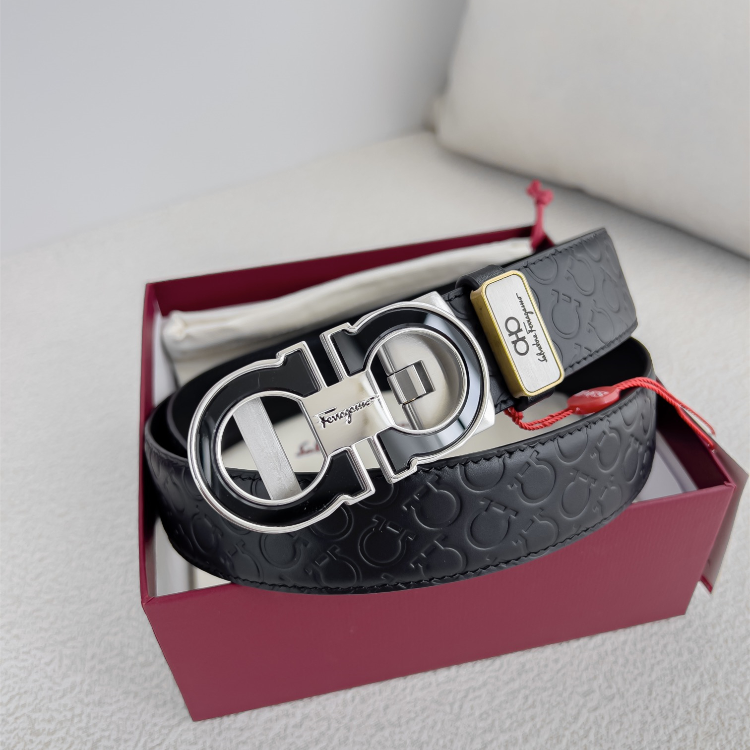 Ferragamo Mens Belt Width 3.5cm