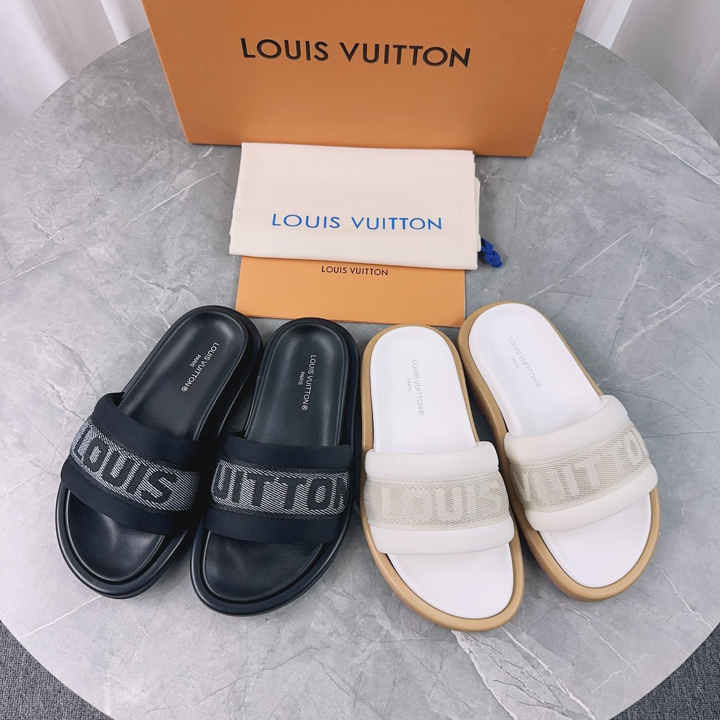 Louis Vuitton Slippers Size 36-46 2-Color