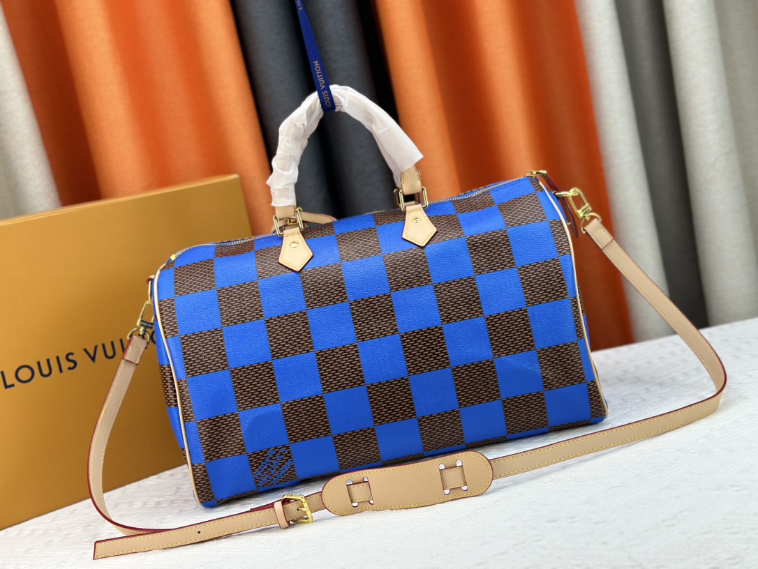 Louis Vuitton M24422 Speedy P9 Bandoulière 40 Monogram Leather Pharrell Williams Travel Bags Size 40*26*23cm