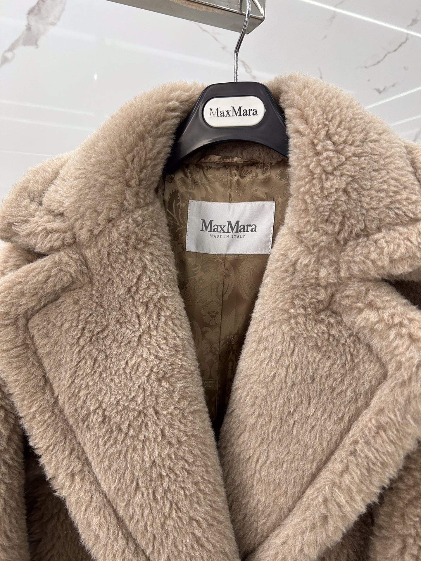 Max Mara Teddy fur long coat Size XS-M
