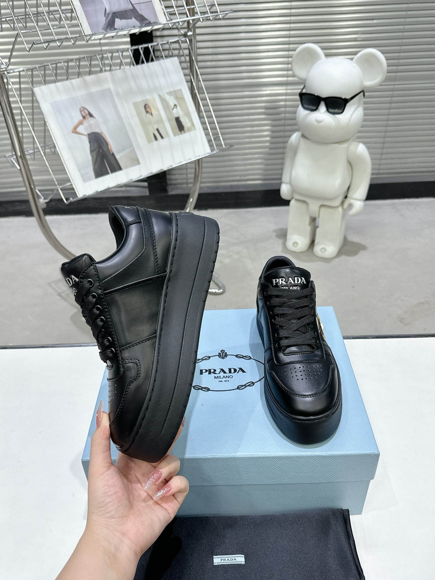 Prada 2024 New Downtown Bold leather sneaker Size 36-40