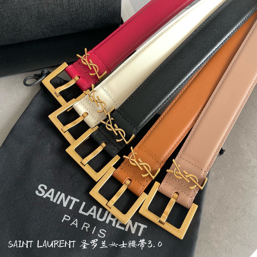 YSL Women Belt Width 3cm