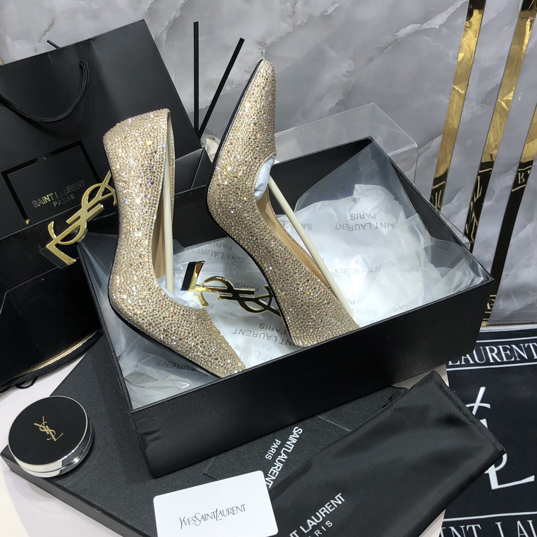 YSL Full Diamond Pumps Size 35-41