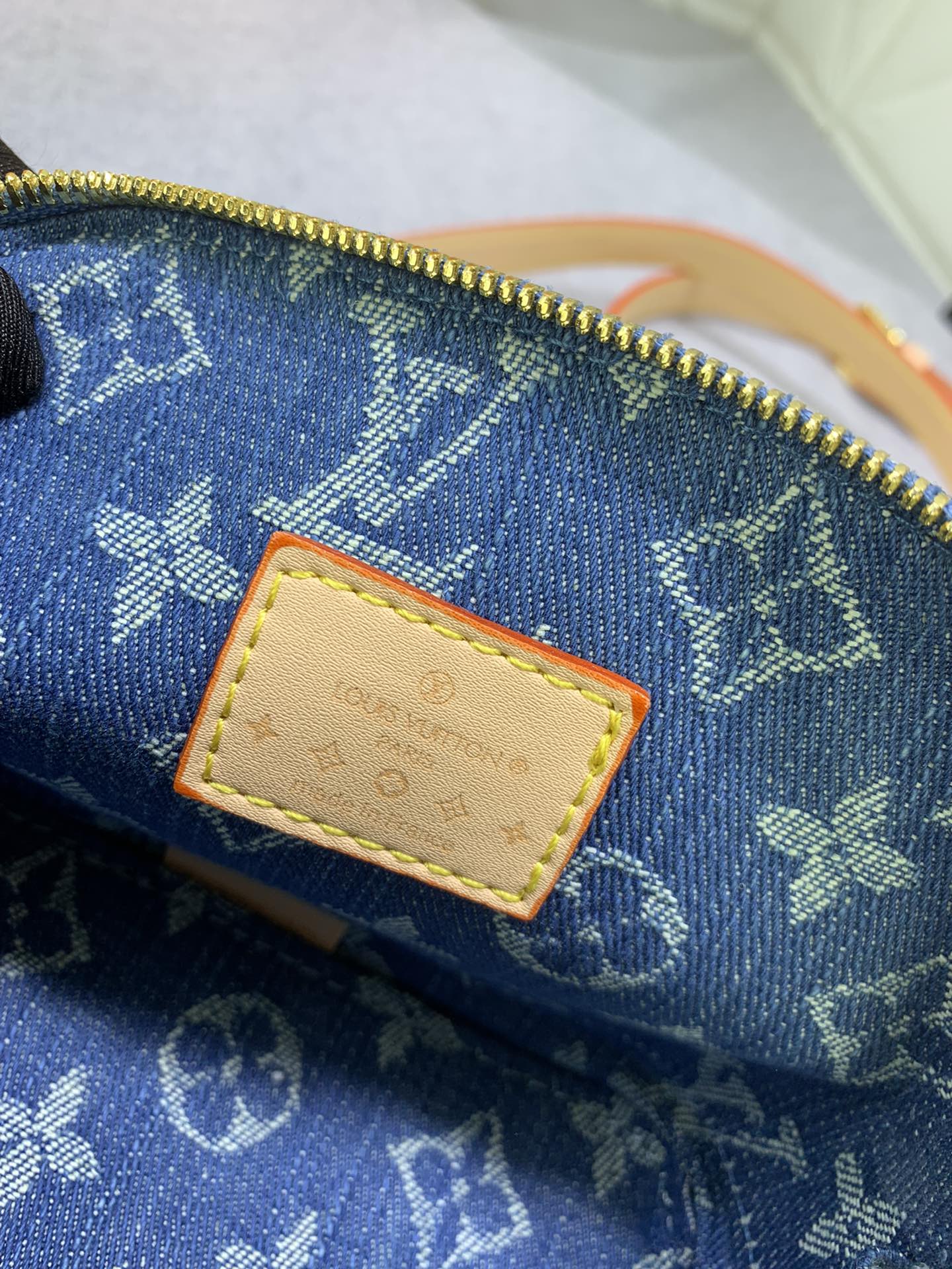 Louis Vuitton M82717 Alma Nano Denim Cowboy Women Shoulder Bags Size 18*12*8cm