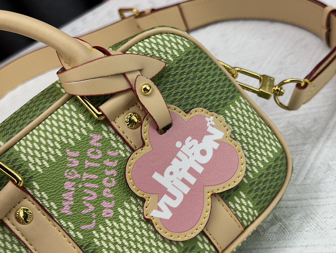 Louis Vuitton N40643 Nano Porte Documents Voyage Women Shoulder Bags Size 20*13*5cm