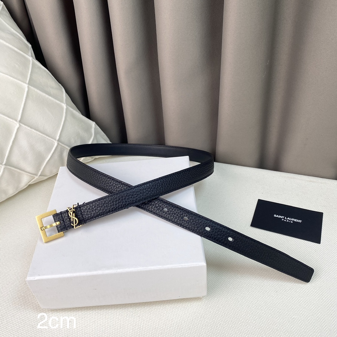 YSL Women Belt Width 2cm