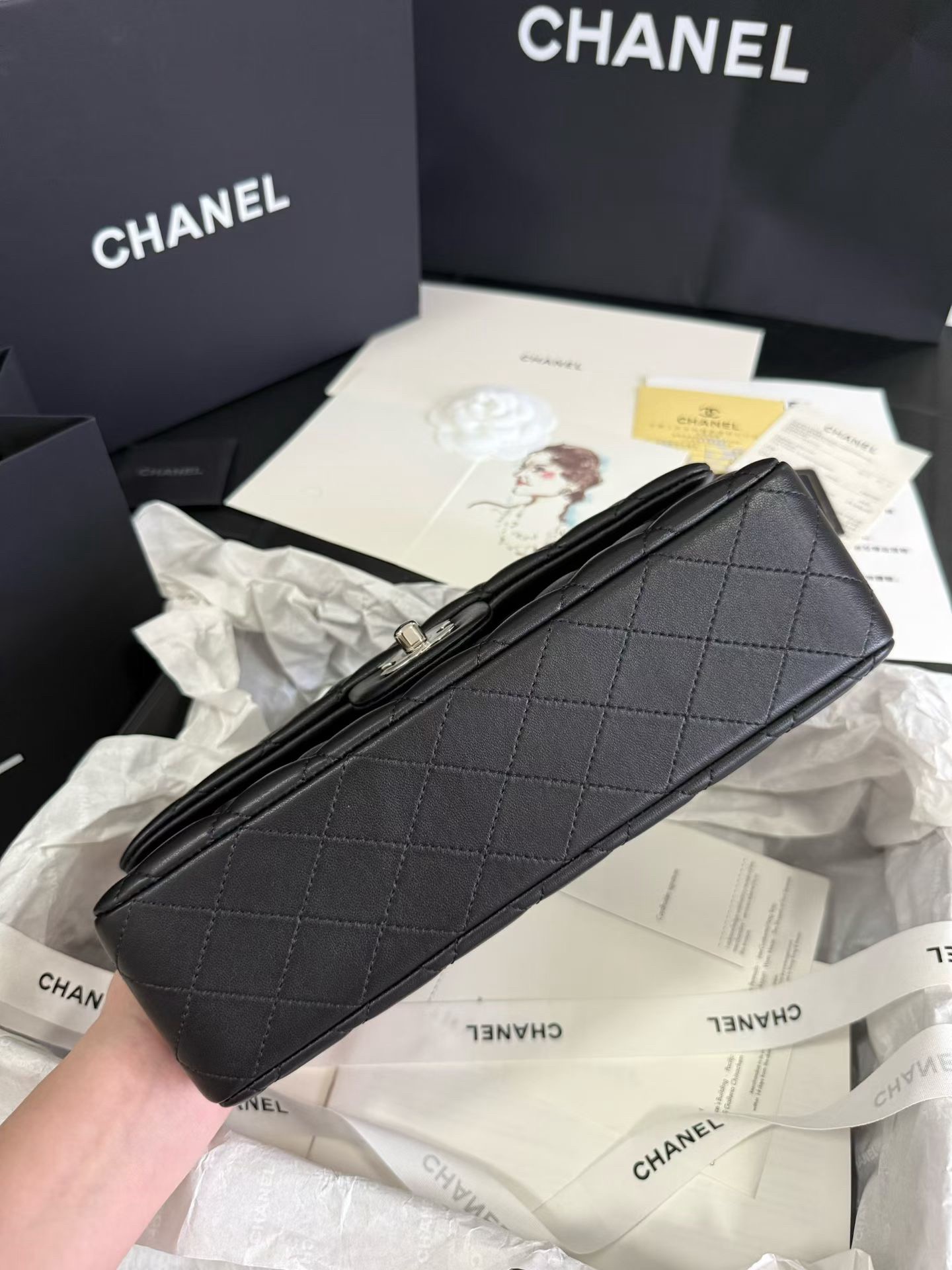 Chanel CF1112 Shoulder Bags Sheepskin 25cm