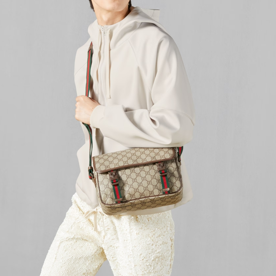 Gucci GG Supreme Mens Shoulder Bags Size 27*20*10cm