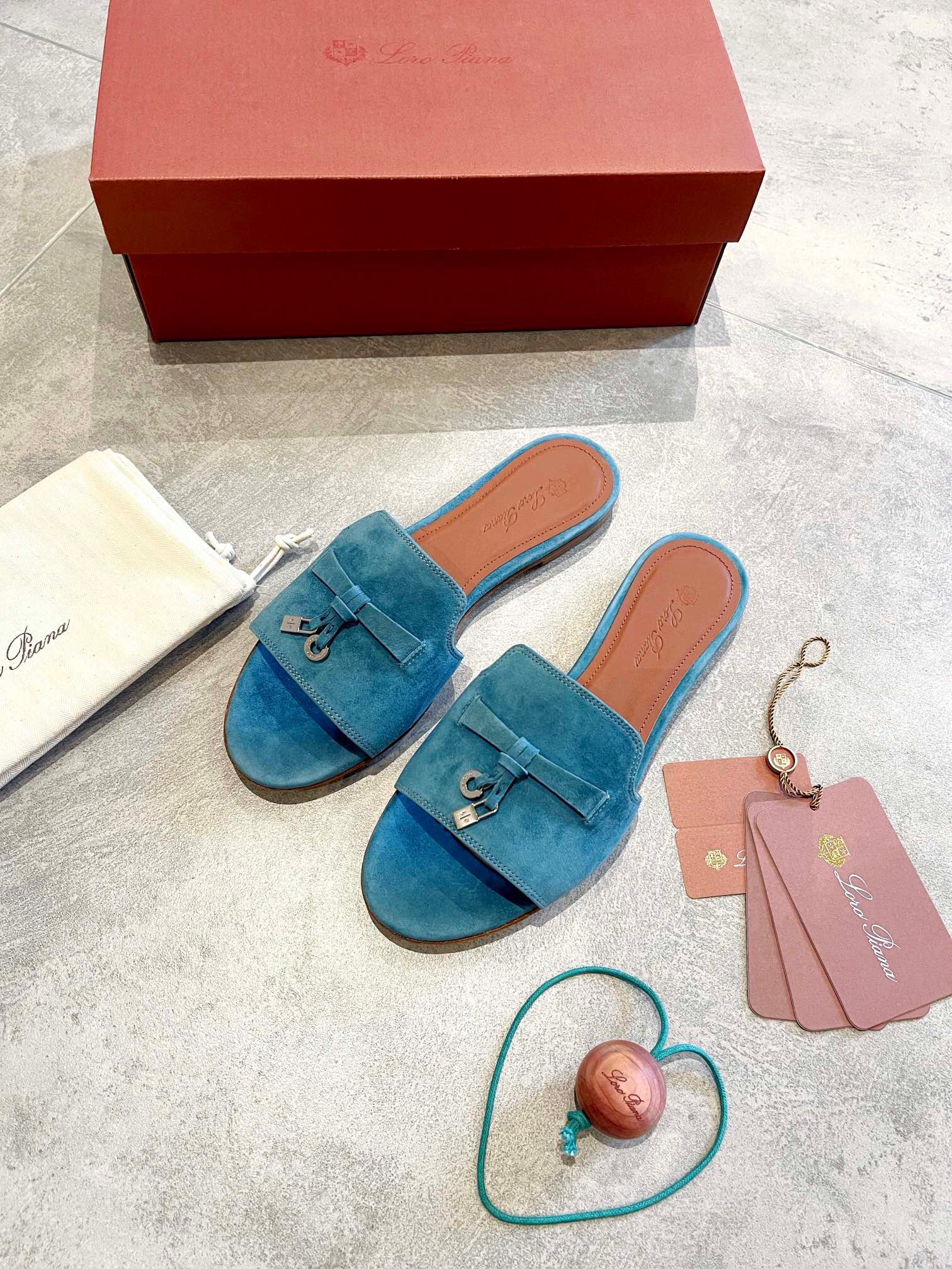 Loro Piana Charms Slipper Women Slippers Size 36-41