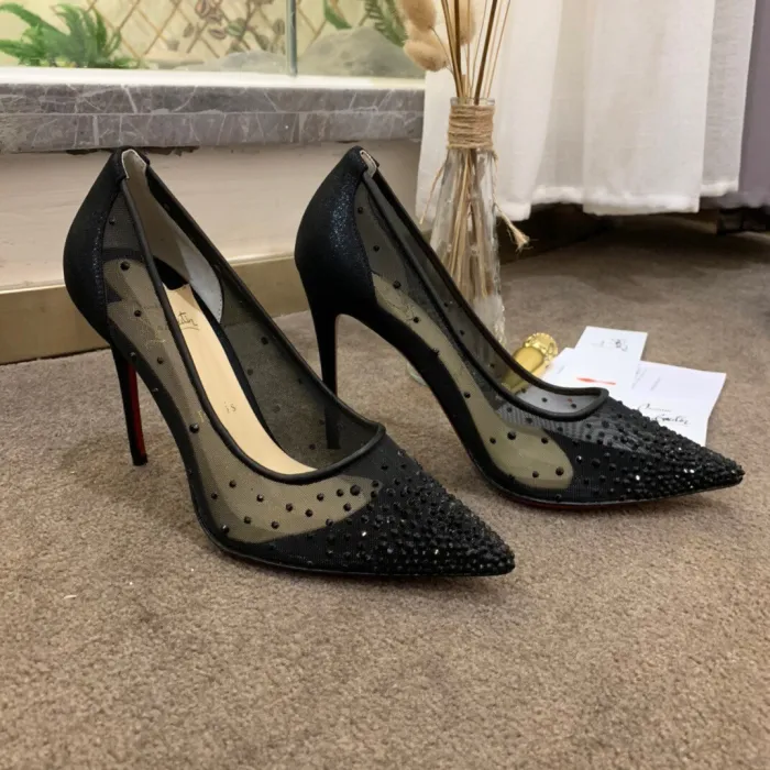 Christian Louboutin Follies Strasss Pumps Size 37