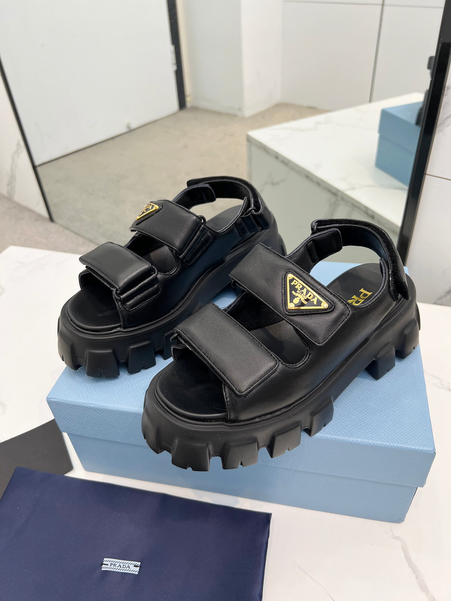Prada 2024 New Monolith sandals Size 36-41