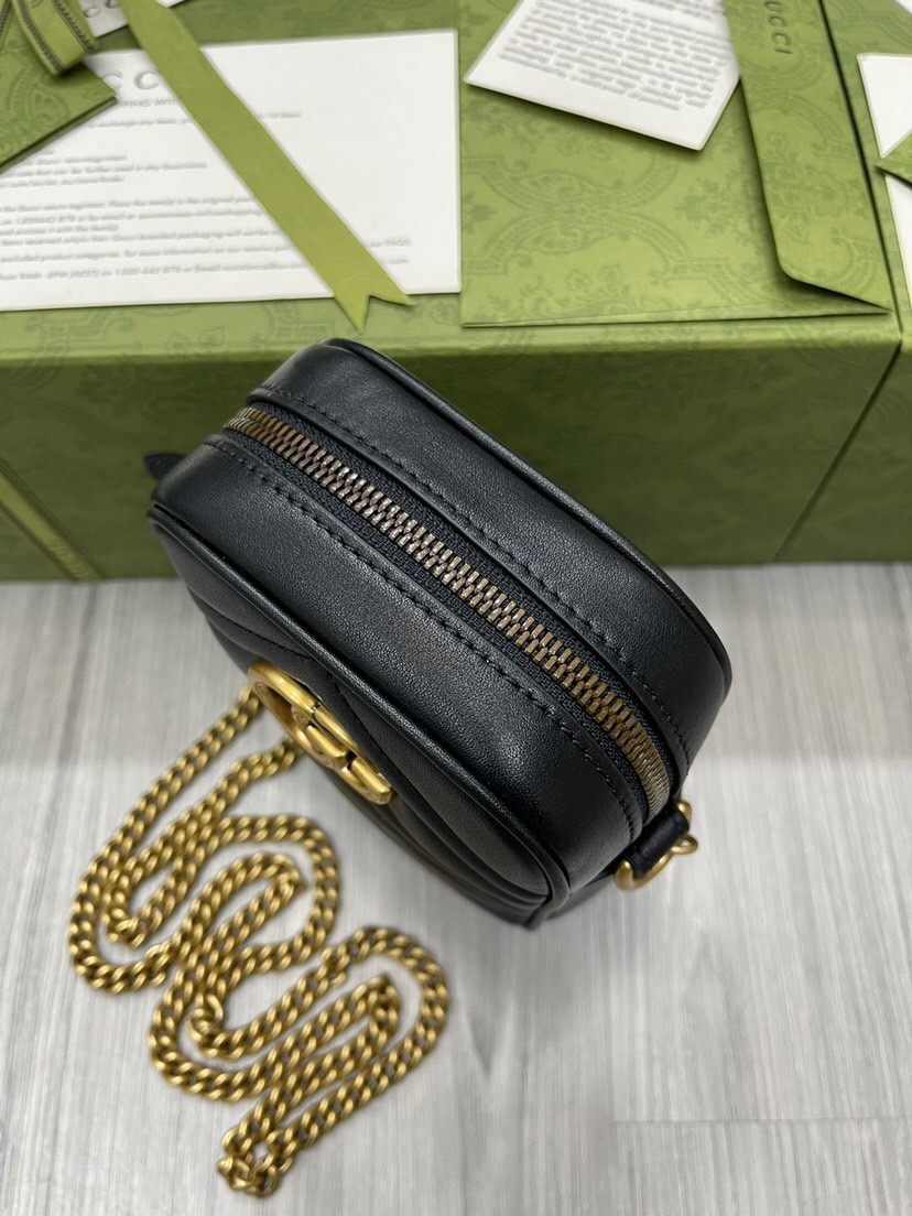 Gucci GG Marmont Bucket Women Shoulder Bags Size 10.5*17*5cm