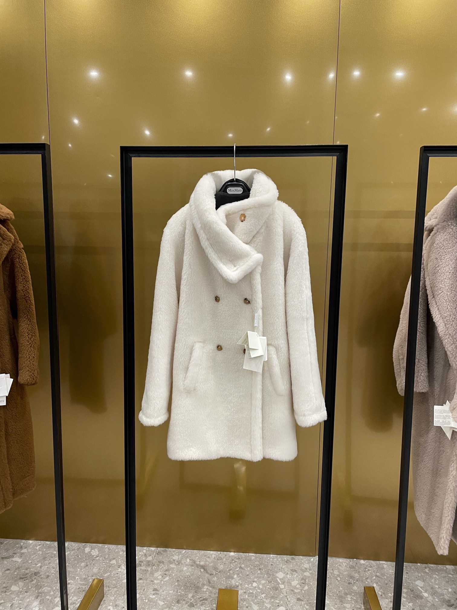 Max Mara Teddy fur long coat Size XS-M