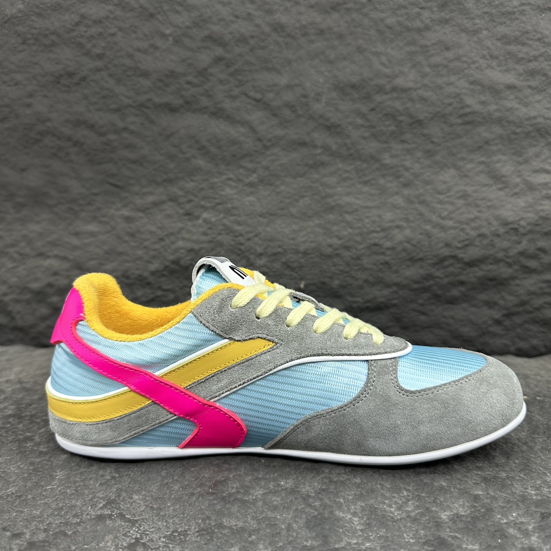 MiuMiu Suede leather and fabric Sneaker Size 35-40