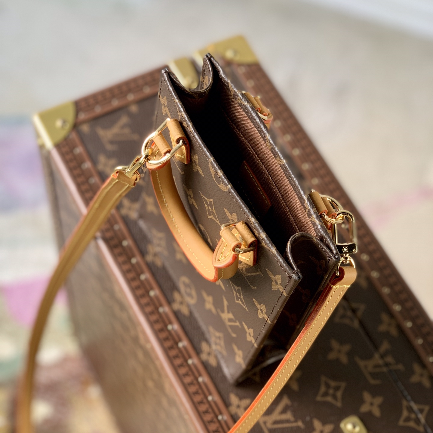 Louis Vuitton M81295 Petit Sac Plat Women Shoulder Bags Size 17*14*5cm