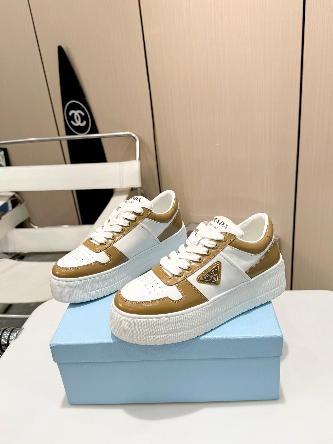 Prada 2024 New Downtown Bold leather Sneaker Size 36-41