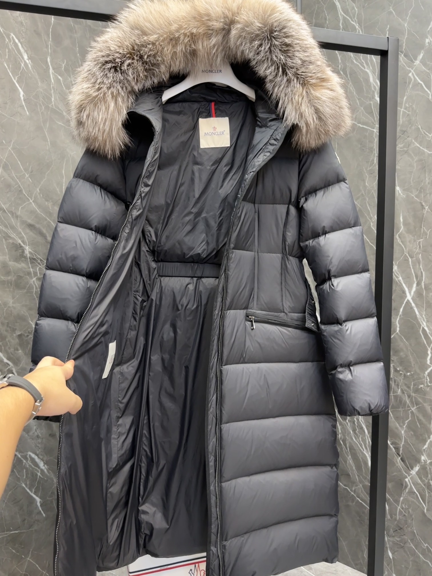 Moncler Boed Long Women Down Jacket Size S-XL