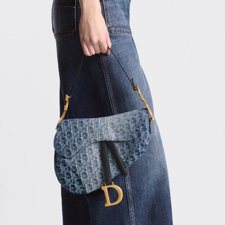 Dior Saddle Bag mit Trageriemen Women Shoulder Bags Size 25.5*20*6.5cm