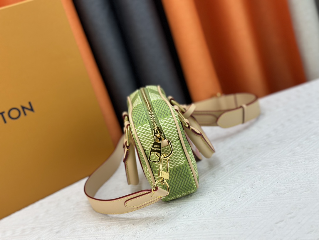 Louis Vuitton N40643 Nano Porte Documents Voyage Women Shoulder Bags Size 20*13*5cm