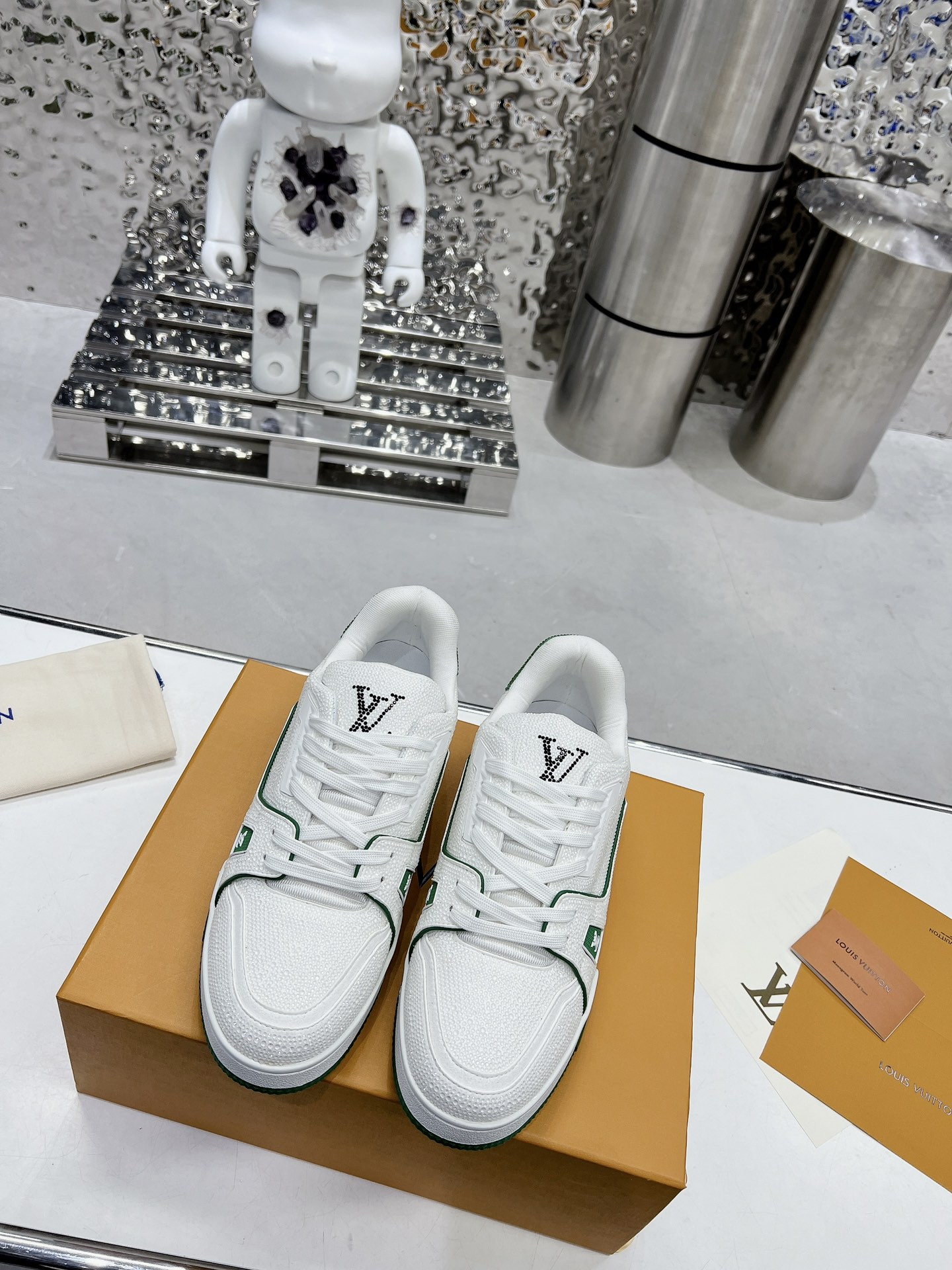 Louis Vuitton LV Trainer Diamond Sneaker Size 36-46