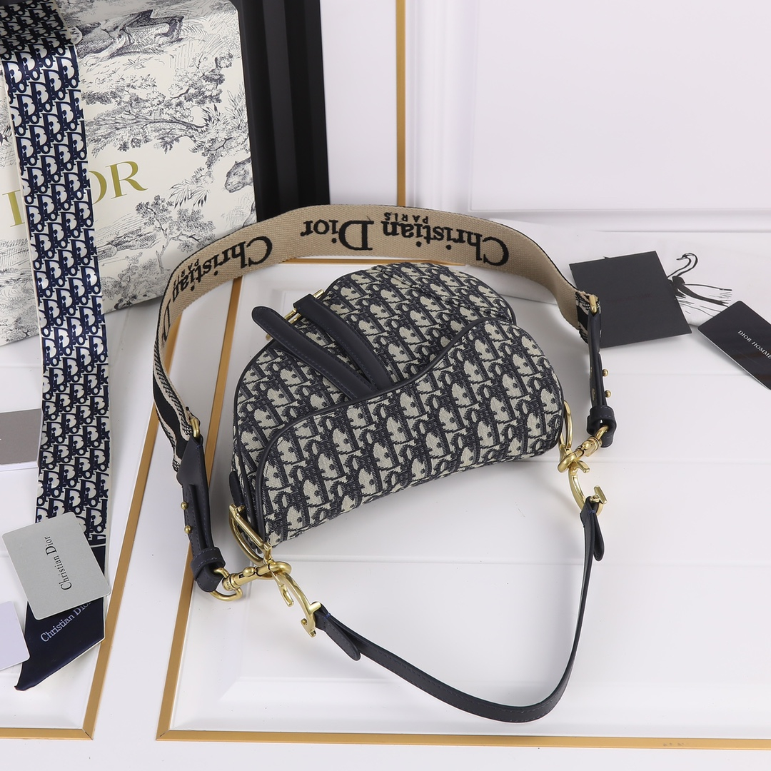 Dior Saddle Bags With Strap Women Shoulder Bags Size 25.5*20*6.5cm