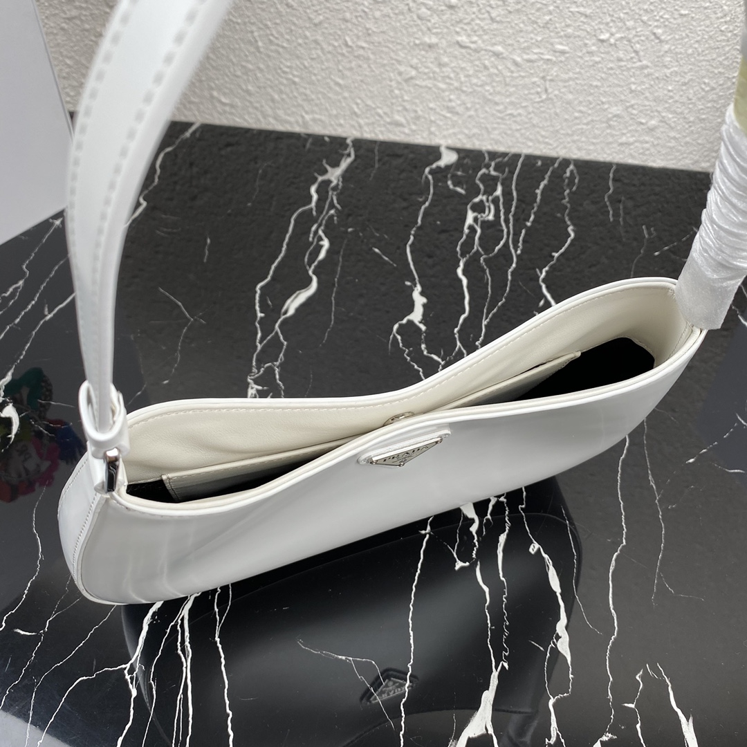 Prada 1BC499 Cleo Brushed Leather Women Shoulder Bags Size 27*22*6cm