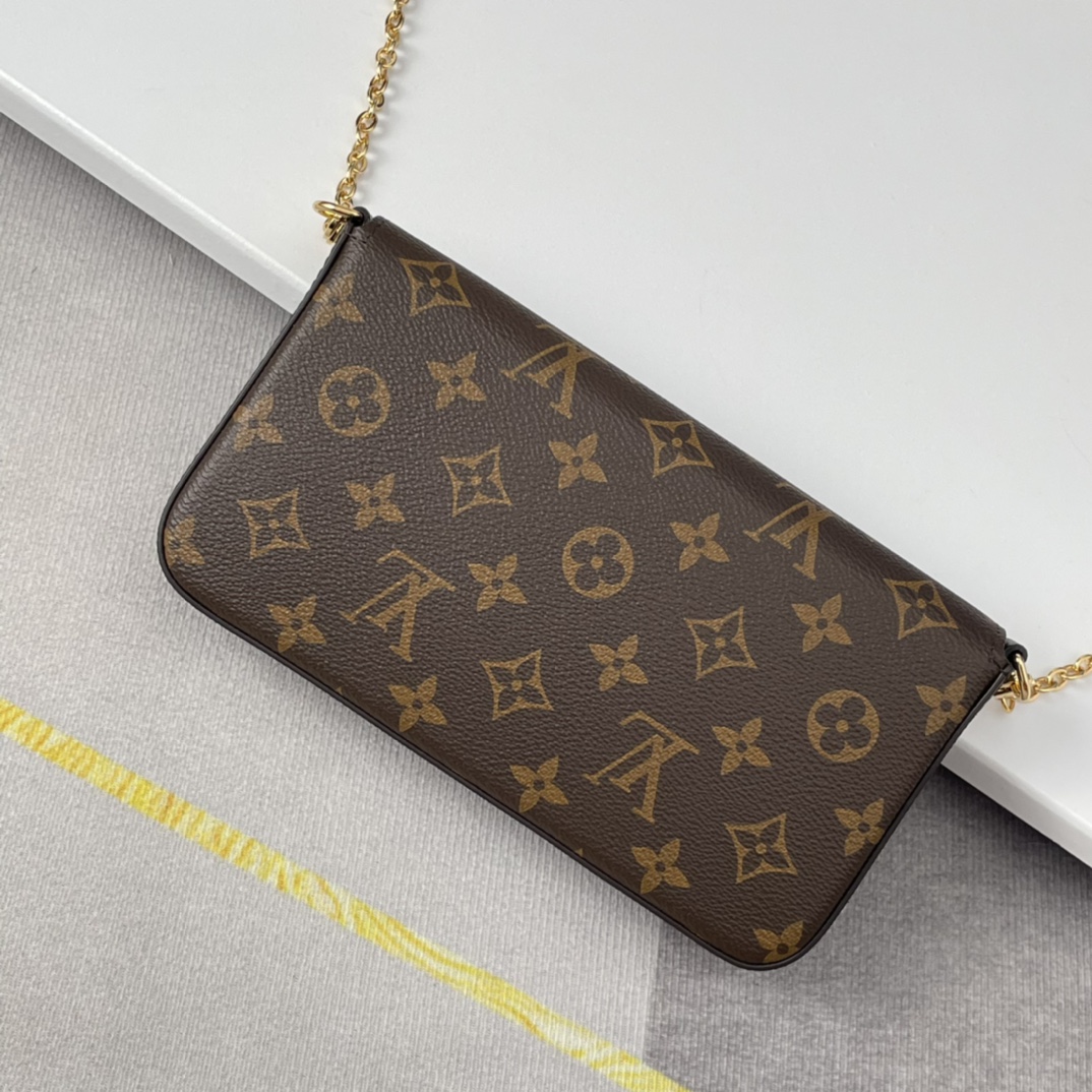 Louis Vuitton M61276 Félicie Pochette Women Shoulder Bags Size 21*12*3cm
