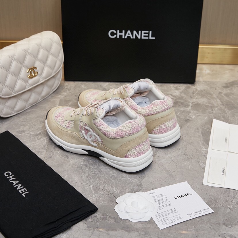 Chanel 2024 New Coton Tweed Sneaker Size 36-46
