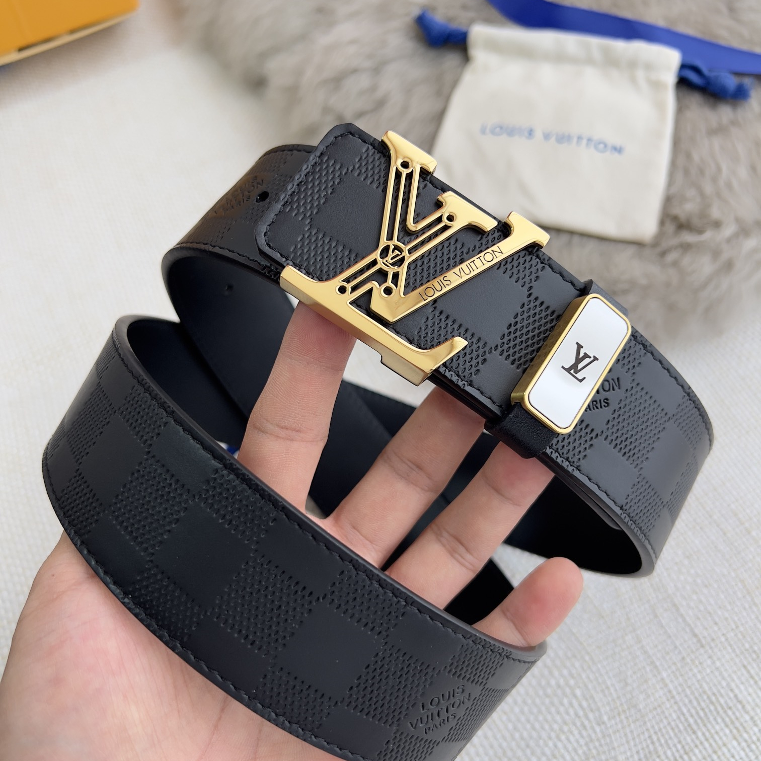 Louis Vuitton Mens Belt Width 3.8cm