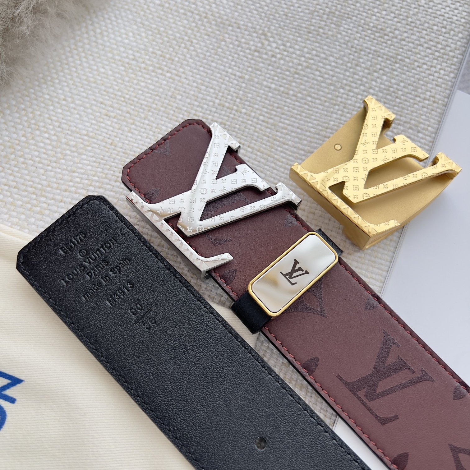 Louis Vuitton Mens Belt Width 3.8cm