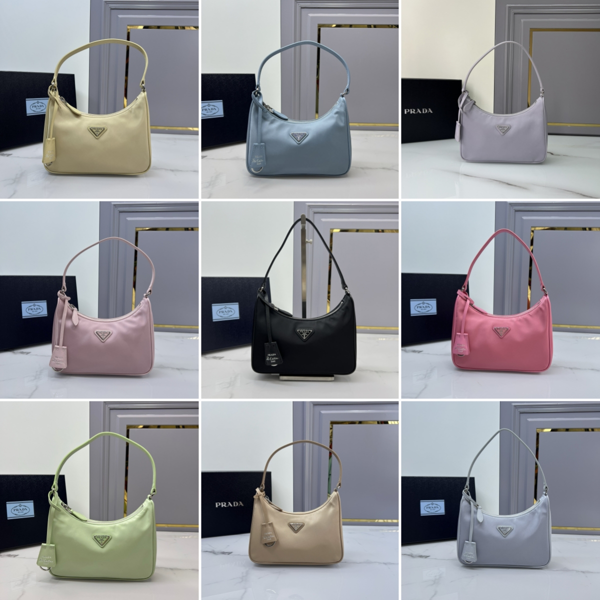 Prada 1NE204 Redition 2005 Women Shoulder Bags 22*18*6.5cm