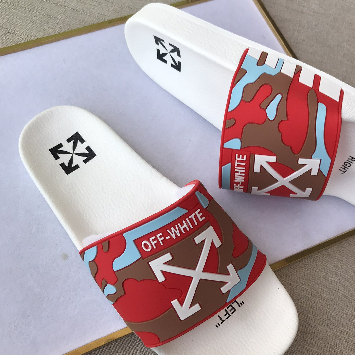 OFF White Mens Women Sandals Gr. 36-46