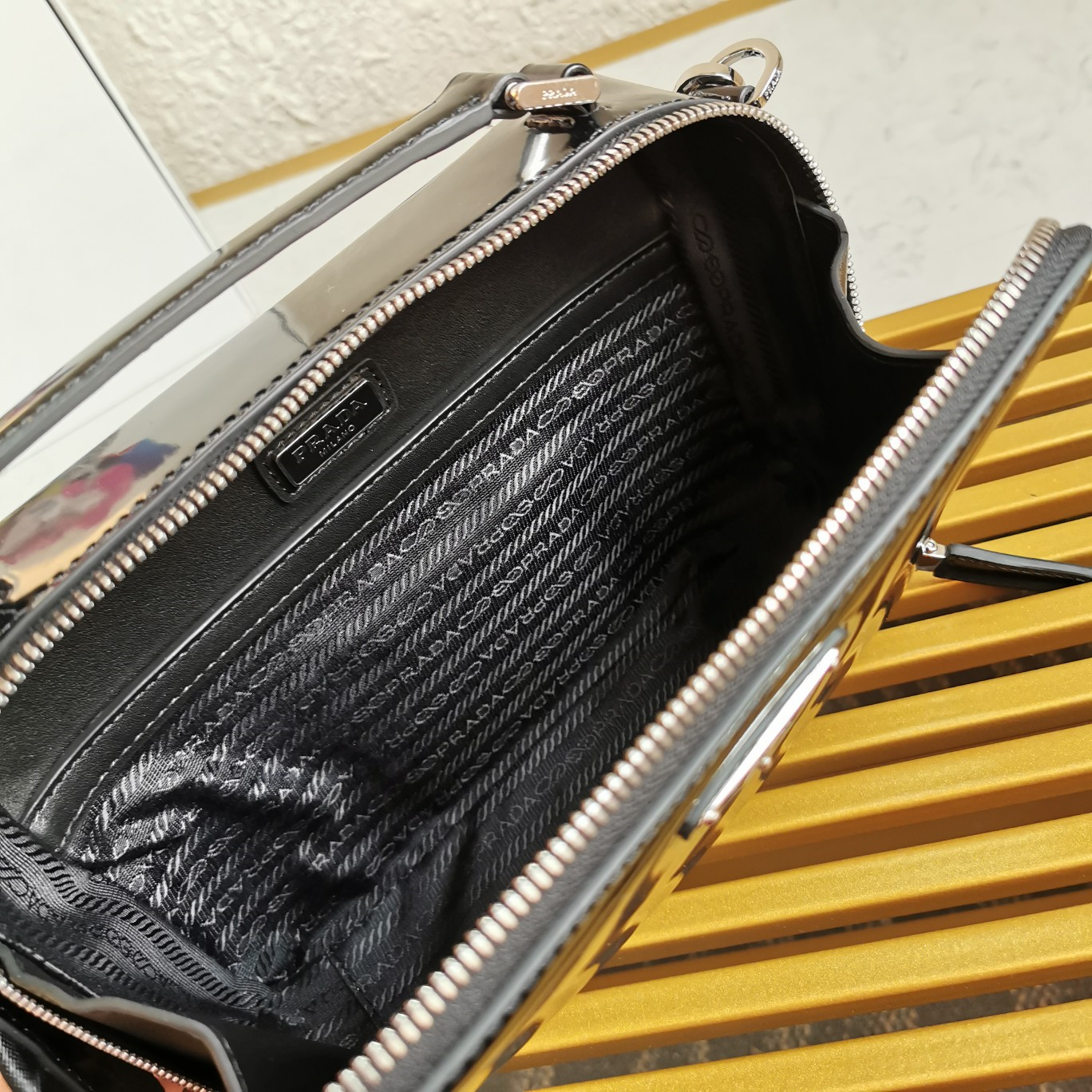 Prada 2VH069 Brique Leather Mens Shoulder Bags Size 22*16*6cm