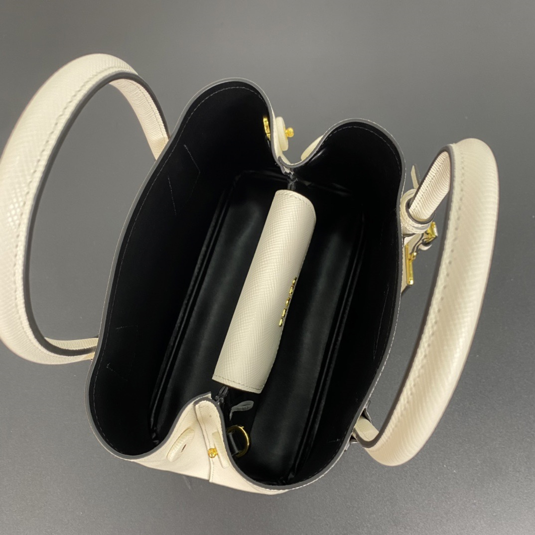 Prada 1BG443 Double Saffiano Leather Women Shoulder Bags Size 25*18.5*12.5cm