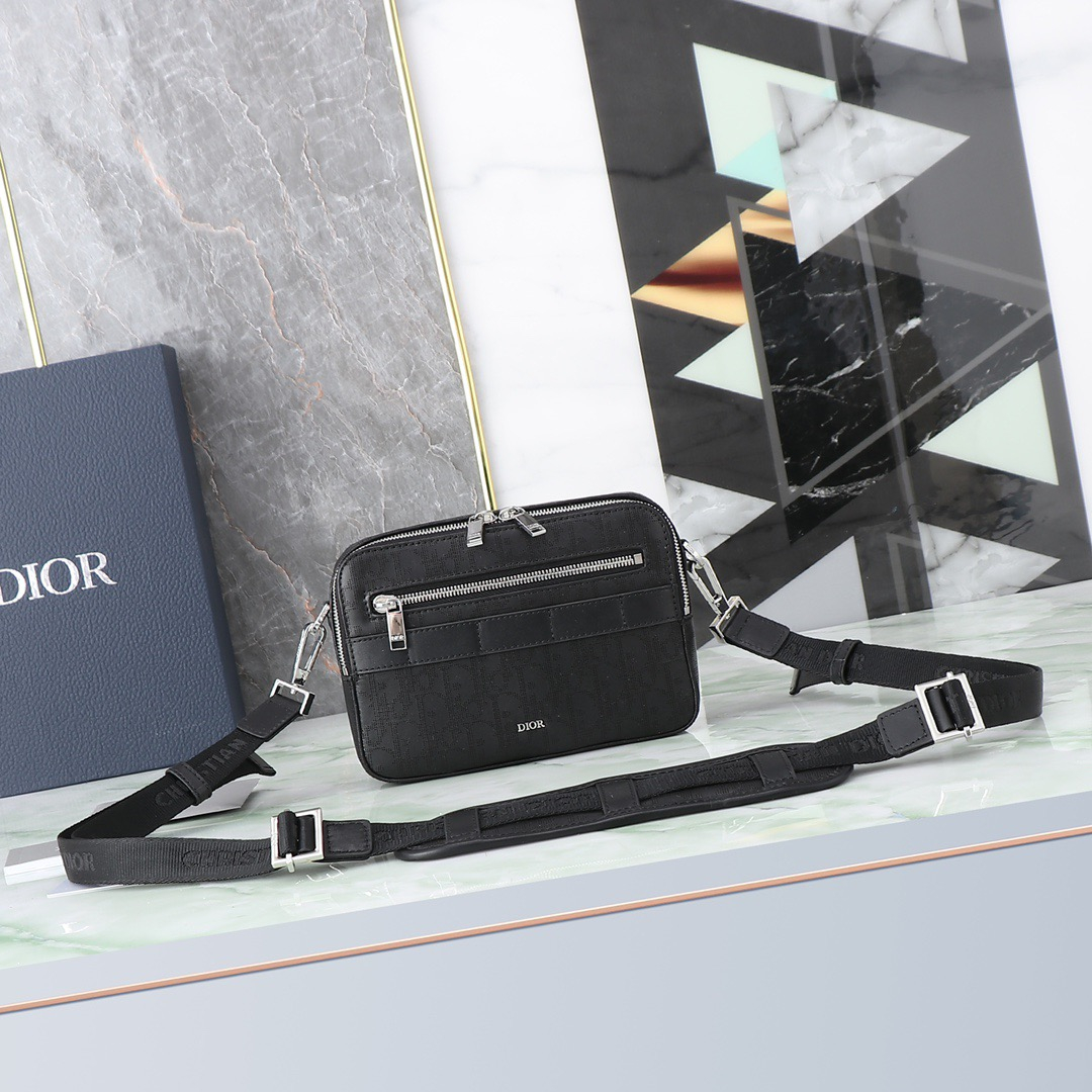 Dior Oblique Galaxy Mens Shoulder Bags Size 22*15*6cm