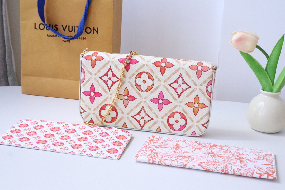 Louis Vuitton M11459 Félicie Pochette Women Shoulder Bags Size 21*12*3cm