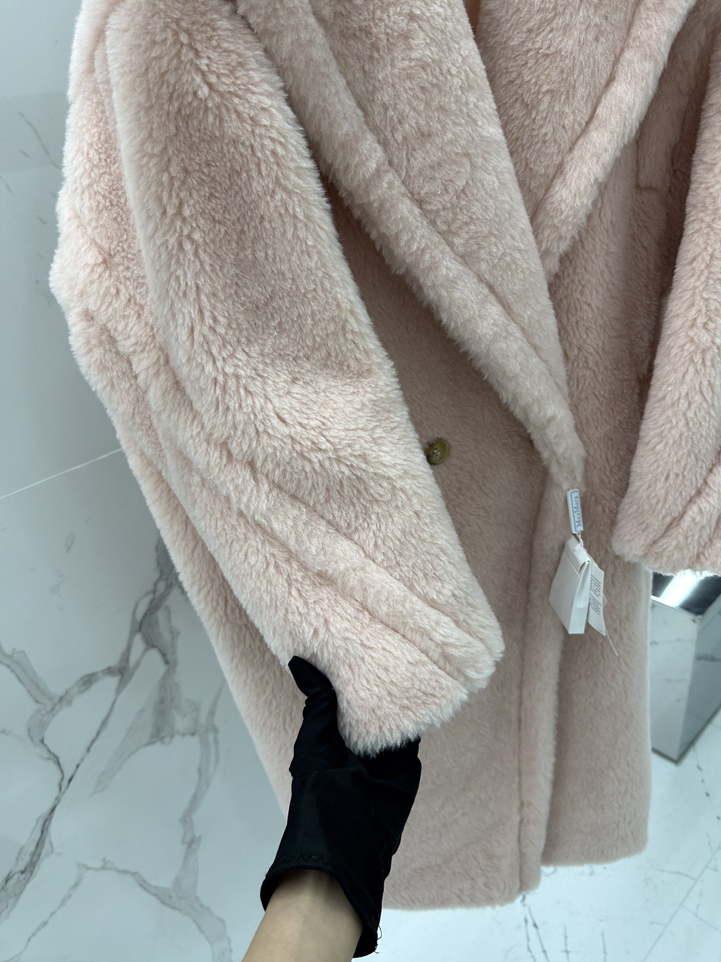 Max Mara Teddy fur long coat Size XS-M