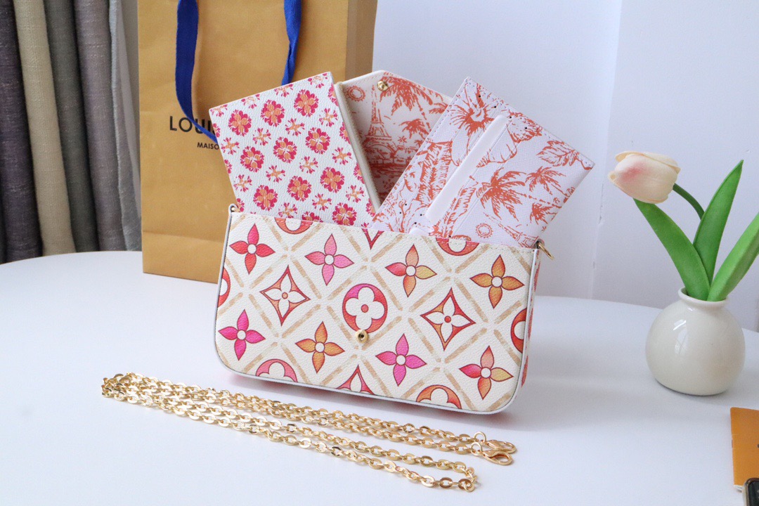 Louis Vuitton M11459 Félicie Pochette Women Shoulder Bags Size 21*12*3cm