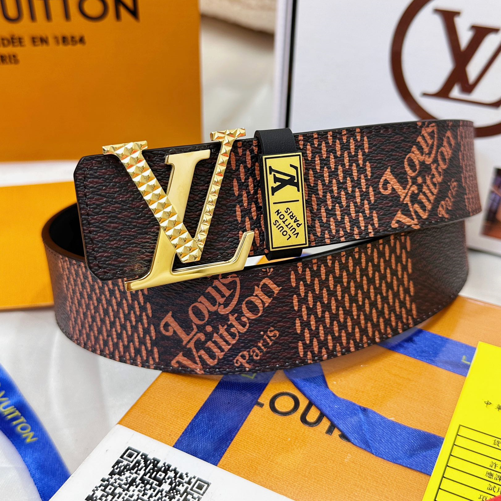 Louis Vuitton Mens Belt Width 3.8cm