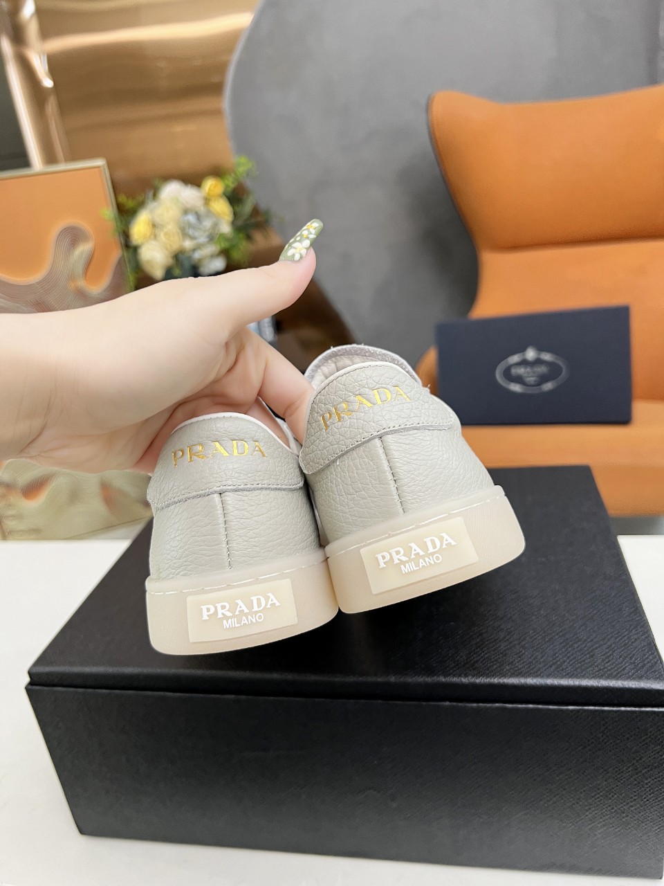 Prada Lane Deer Leather Sneakers Size 36-45