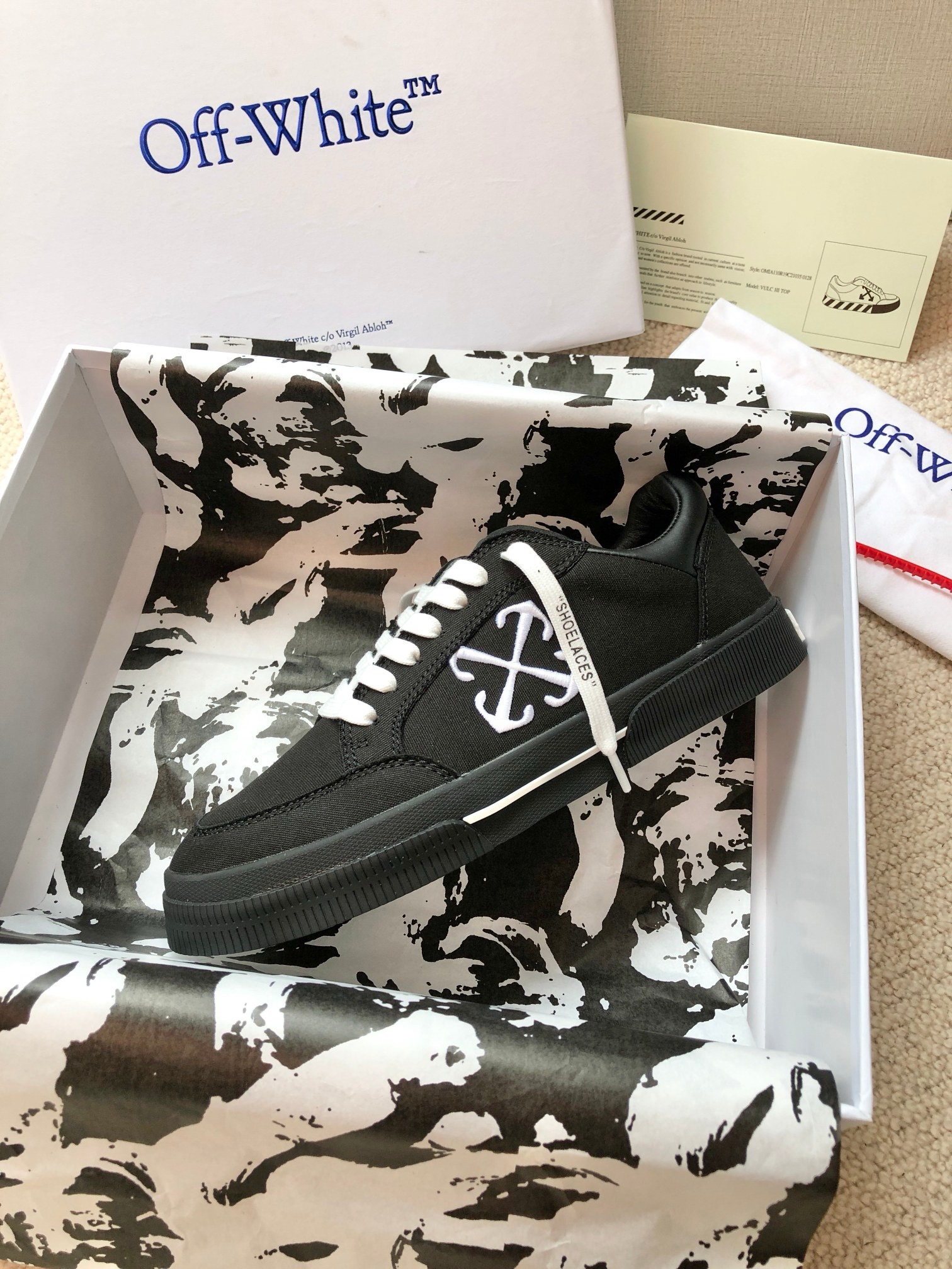 OFF White 2024ss New Low Vulcanized Sneaker Size 36-45