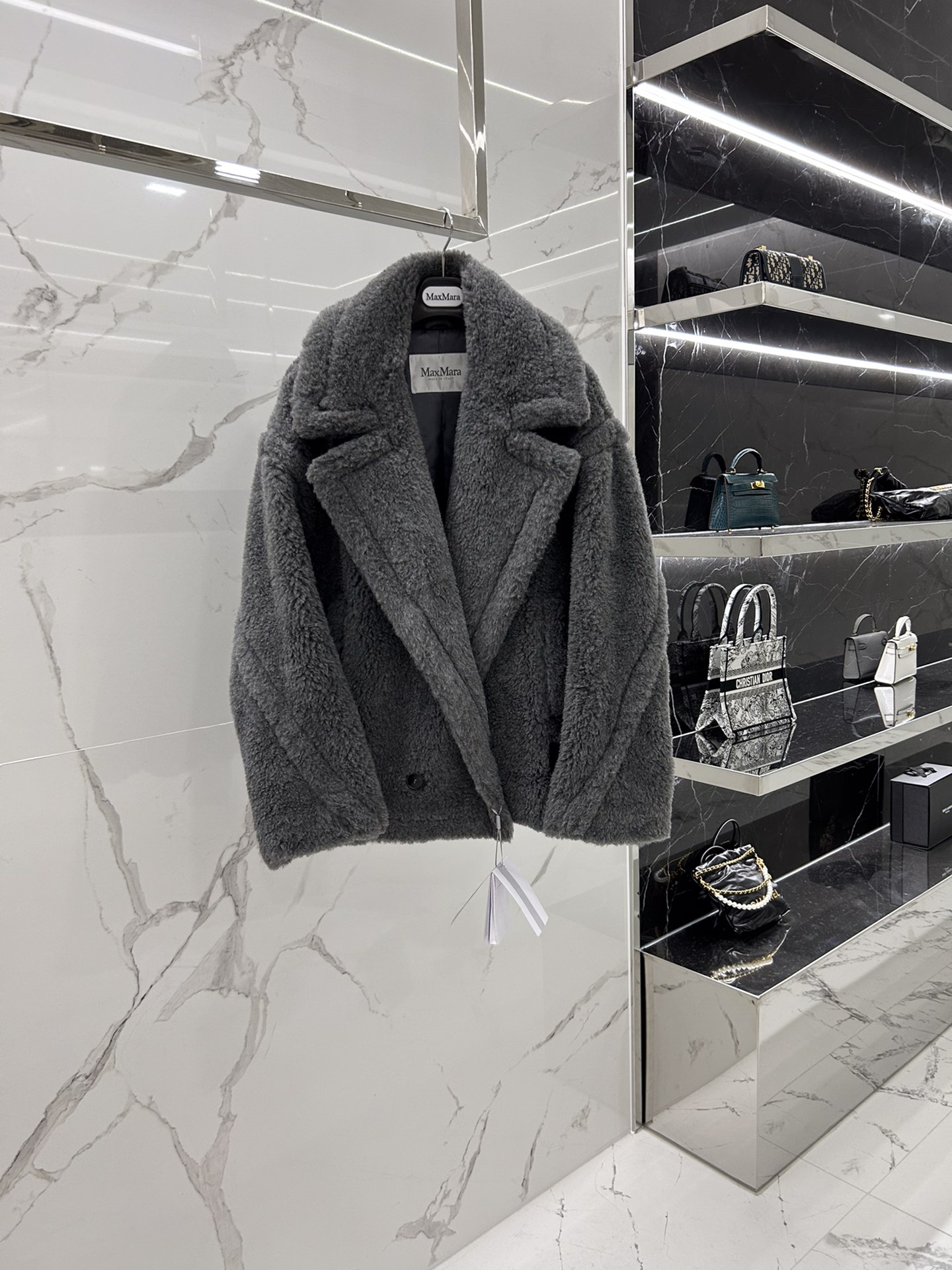 Max Mara Teddy fur Short coat Size XS-M