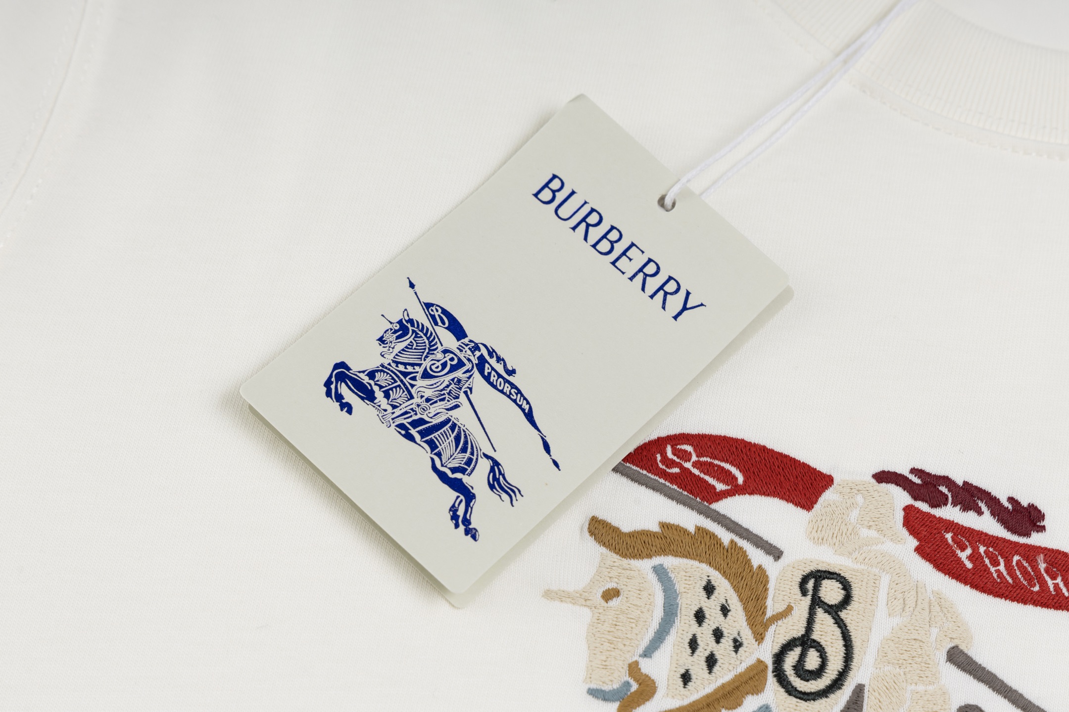 Burberry Cotton T Shirt  Embroider Size XS-L