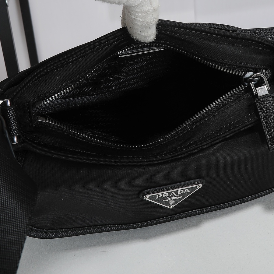 Prada 2VH133 Re-Nylon and Saffiano Leather Mens Shoulder Bags Size 22*16*5cm