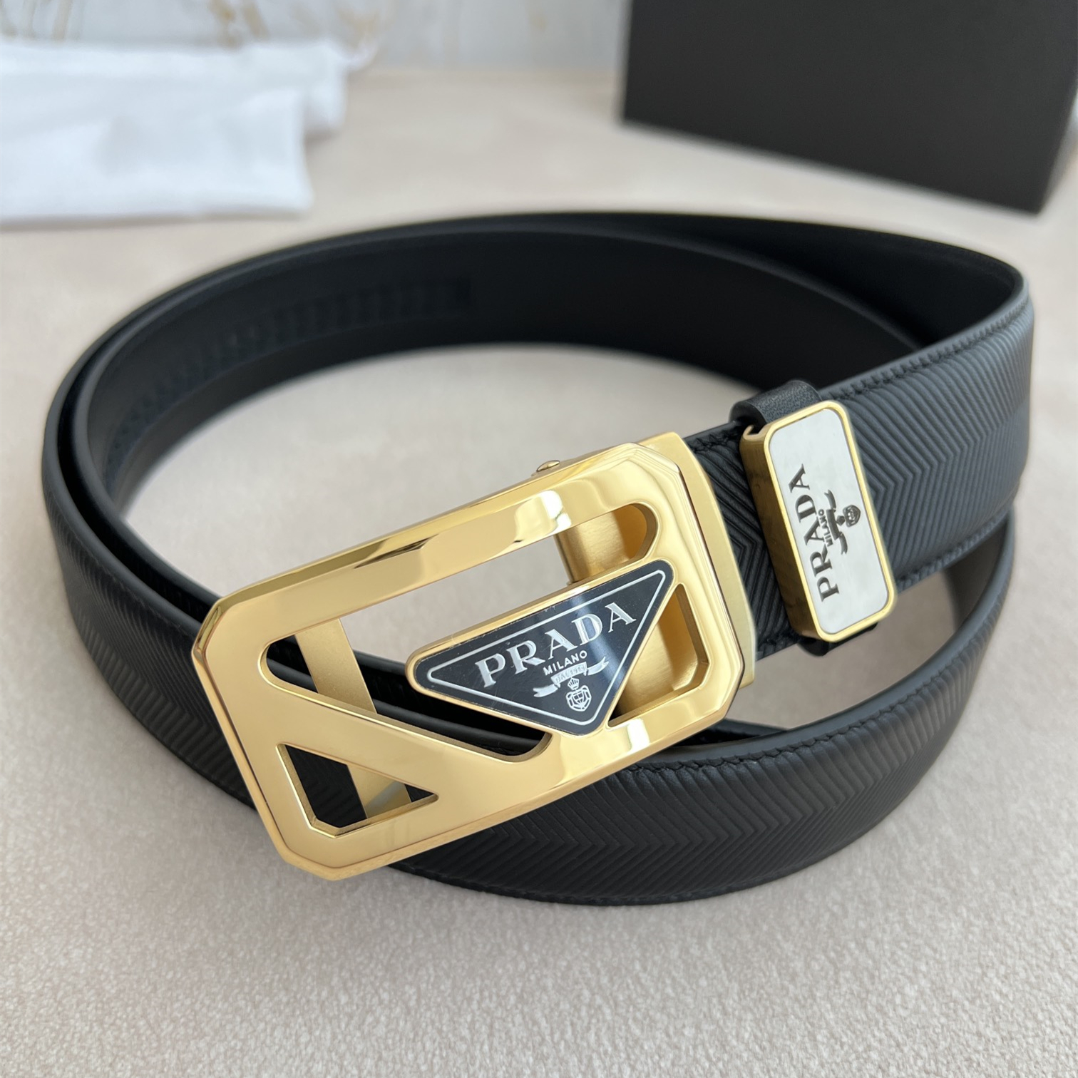 Prada Mens Belt Width 3.5cm