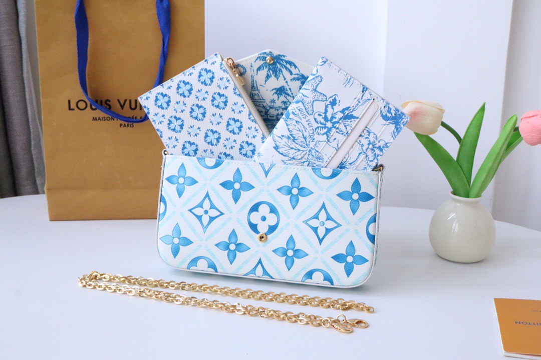 Louis Vuitton M11459 Félicie Pochette Women Shoulder Bags Size 21*12*3cm