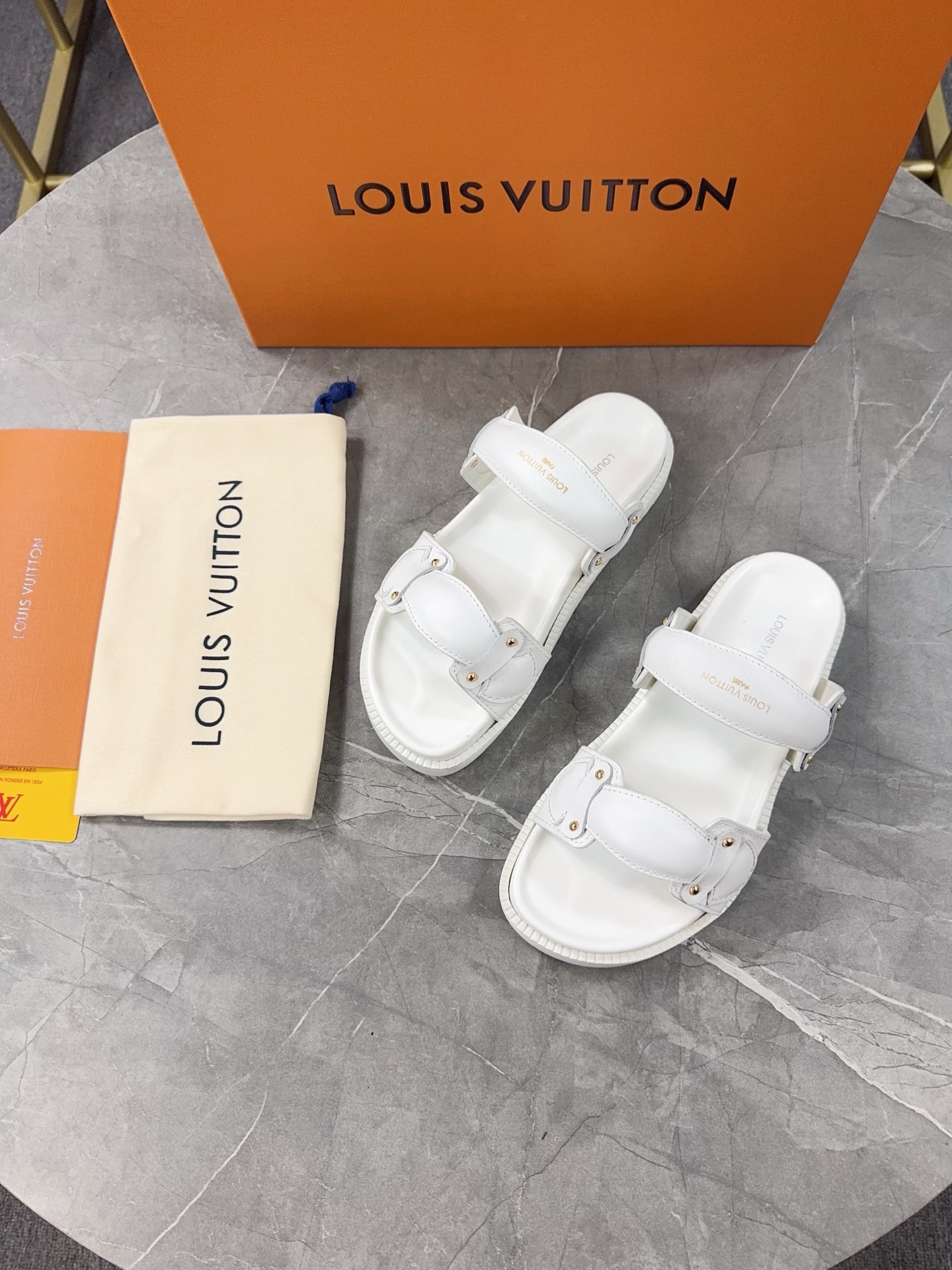 Louis Vuitton Pool Pillow Flat Comfort Slippers Size 36-46