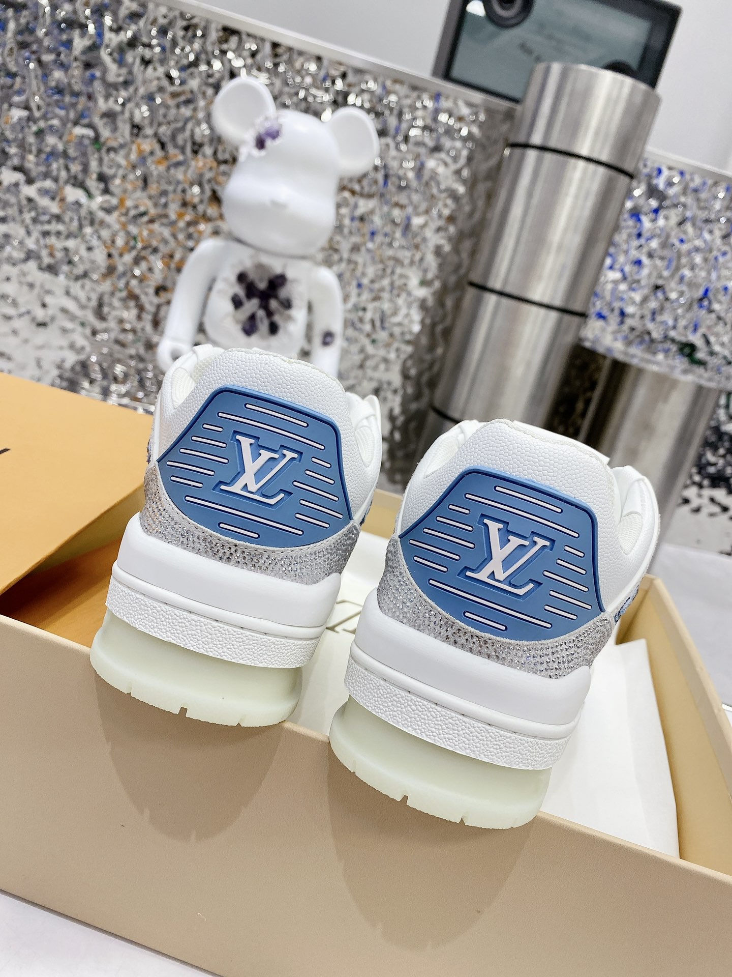Louis Vuitton LV Trainer Diamond Sneaker Size 36-46