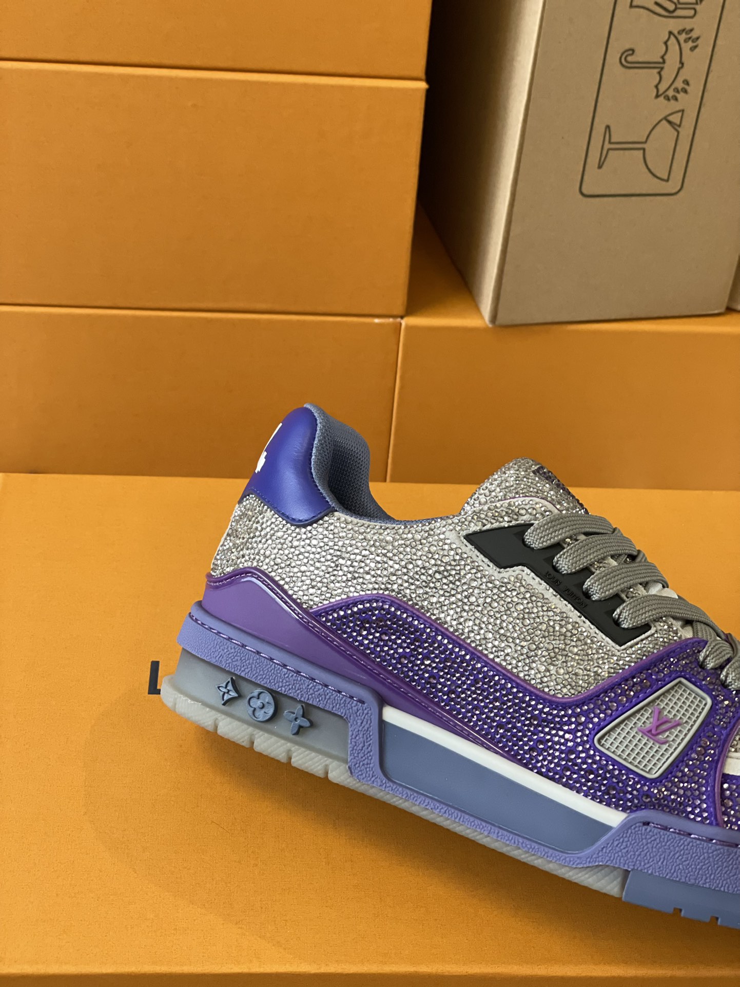 Louis Vuitton LV Trainer Diamond Sneaker Size 36-46